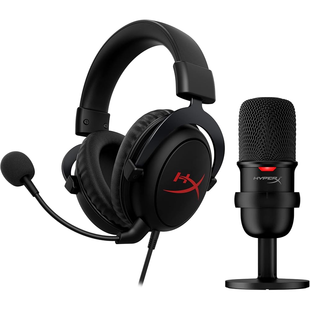 HyperX Cloud Core Gaming Headset with DTS Headphone:X Spatial Audio and HyperX SoloCast USB Microphone Starter Pack
HyperX Cloud Core Gaming Headset with DTS Headphone:X Spatial Audio and HyperX SoloCast USB Microphone Starter Pack
