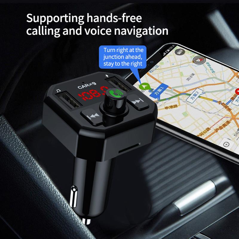 X9 Car MP3 Player Automatic Power-off Memory Bluetooth-compatible Call FM Transmitter with Dual USB Ports Type A
X9 Car MP3 Player Automatic Power-off Memory Bluetooth-compatible Call FM Transmitter with Dual USB Ports Type A