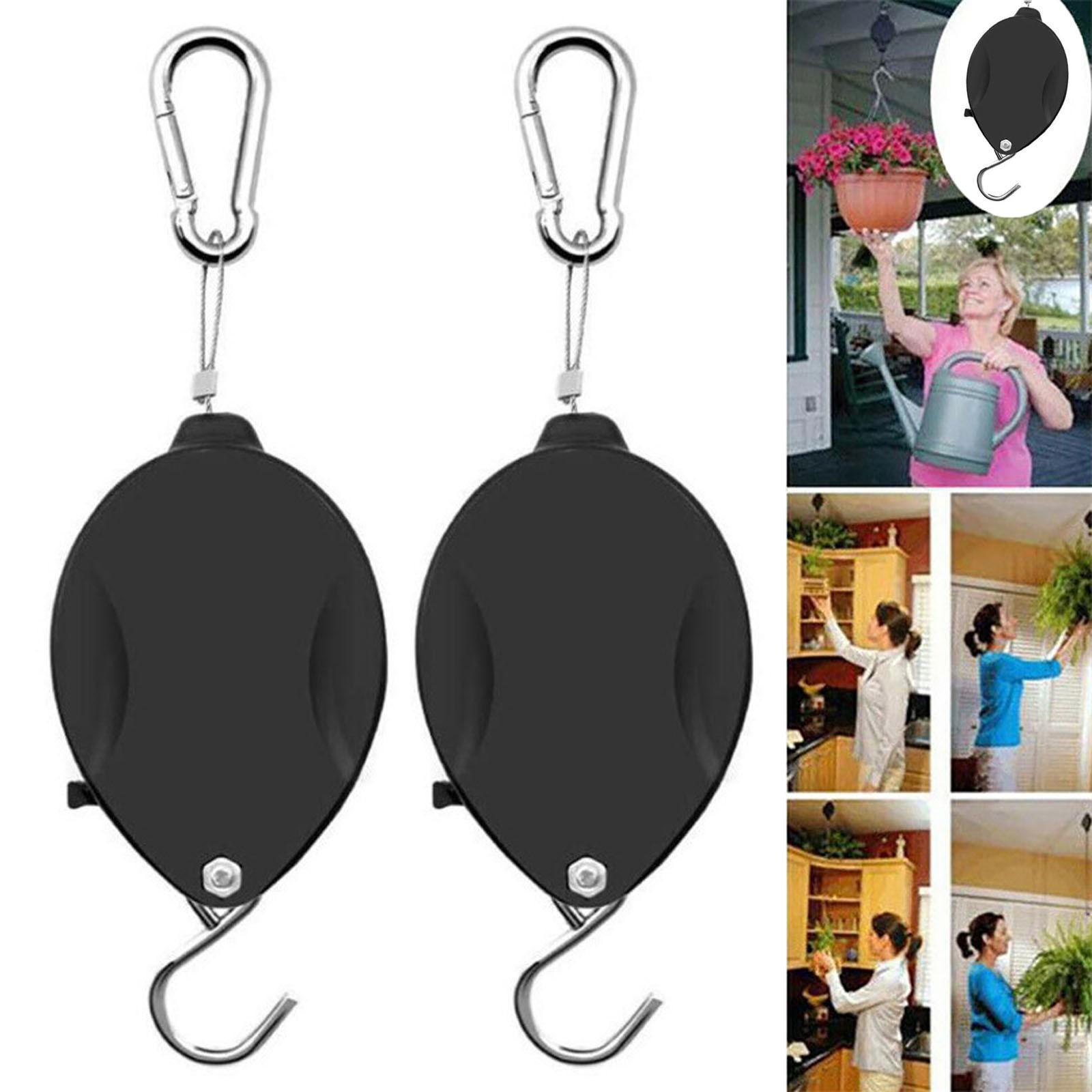 2PC Steel Wire Telescopic Pulley Hanging Basket Pull-down Sling Garden Plant Flowerpot Hook
2PC Steel Wire Telescopic Pulley Hanging Basket Pull-down Sling Garden Plant Flowerpot Hook