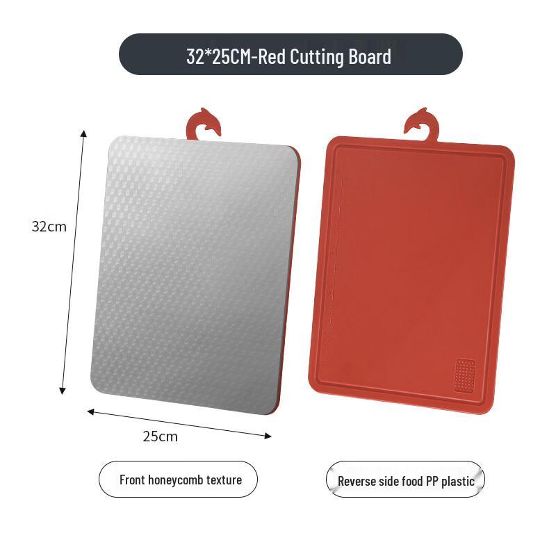 Zhishi Honeycomb Stainless Steel Double-Sided Cutting Board
Zhishi Honeycomb Stainless Steel Double-Sided Cutting Board