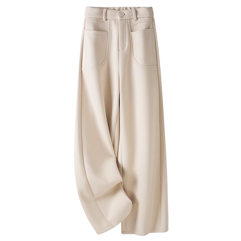 2024 Women s Apricot Wool Wide-Leg High-Waisted Casual Pants for Autumn & Winter Large
2024 Women s Apricot Wool Wide-Leg High-Waisted Casual Pants for Autumn & Winter Large
