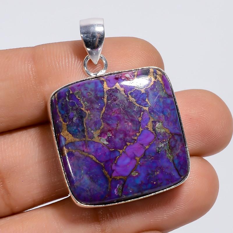 Incredible A One Qualite 100% Natural Purple Copper Turquoise Cushion Shape Ethnic Handmade Jewelry 925 Steling Silver Pendant 2.4 WSJ-4990 2.4
Incredible A One Qualite 100% Natural Purple Copper Turquoise Cushion Shape Ethnic Handmade Jewelry 925 Steling Silver Pendant 2.4 WSJ-4990 2.4