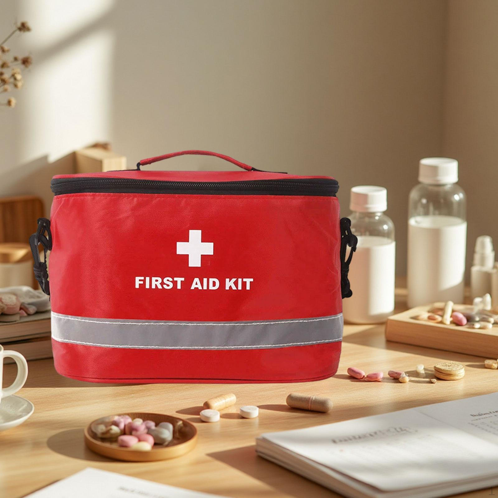 First Aid Bag Bottle Organizer Multifunctional Adjustable Strap Red Emergency Kits Storage
First Aid Bag Bottle Organizer Multifunctional Adjustable Strap Red Emergency Kits Storage