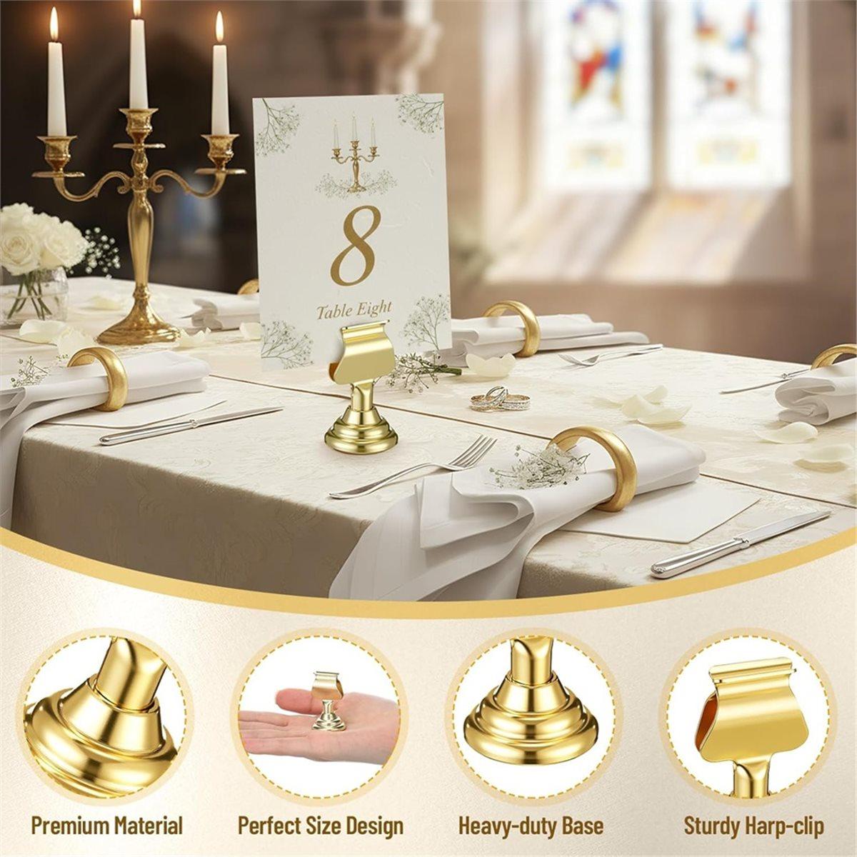 BHBL 12Pcs Metal Table Number Holders 1.7 Inch Gold Mini Place Card Holders Bulk Clip for Weddings Restaurants Birthday Decor China Mainland
BHBL 12Pcs Metal Table Number Holders 1.7 Inch Gold Mini Place Card Holders Bulk Clip for Weddings Restaurants Birthday Decor China Mainland