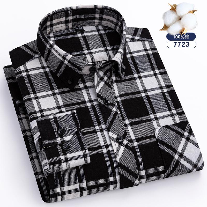 7XL 8XL 100% бавовна чоловіча сорочка Довгий рукав Клітинка модна Висока якість вільний одяг дихаюча приталена Діловий повсякденний великий розмір 48
7XL 8XL 100% бавовна чоловіча сорочка Довгий рукав Клітинка модна Висока якість вільний одяг дихаюча приталена Діловий повсякденний великий розмір 48