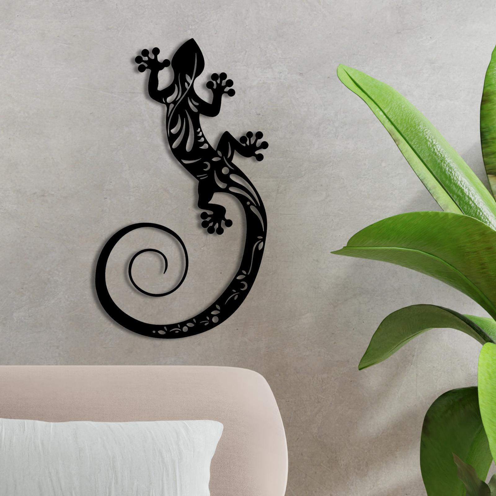 Metal Gecko Lizard Wall Art Porch Decoration Ornament for Indoor Outdoor Living Room
Metal Gecko Lizard Wall Art Porch Decoration Ornament for Indoor Outdoor Living Room