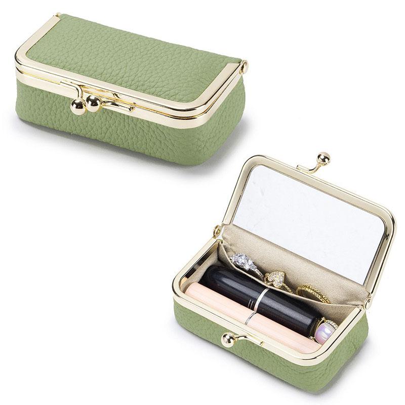 Coin Pouch Portable Lipstick Bag with Makeup Mirror Exquisite Jewelry Storage Box Wallet Simple Cosmetic Bag Jewelry Storage світло-зелений колір
Coin Pouch Portable Lipstick Bag with Makeup Mirror Exquisite Jewelry Storage Box Wallet Simple Cosmetic Bag Jewelry Storage світло-зелений колір