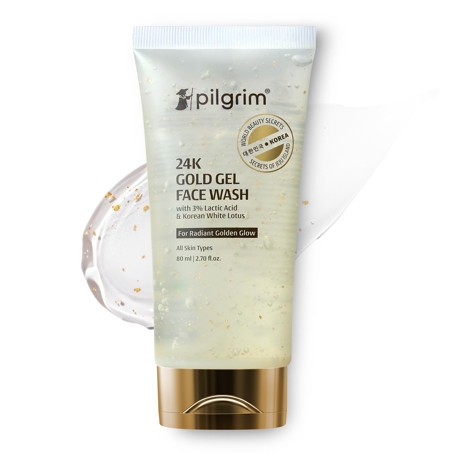 Гель-пінка для обличчя Pilgrim 24K Gold 80 мл, 1 шт. Для сяючої шкіри, видалення темних плям та гладкої текстури
Гель-пінка для обличчя Pilgrim 24K Gold 80 мл, 1 шт. Для сяючої шкіри, видалення темних плям та гладкої текстури