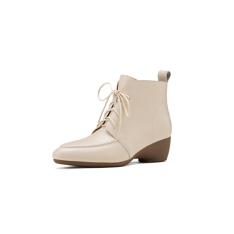 Fashion NEW Autumn/Winter Women Boots Pointed Toe Wedges Shoes Genuine Leather Shoes for Women Lace-up Ankle Boots Handmade Modern Boots 34
Fashion NEW Autumn/Winter Women Boots Pointed Toe Wedges Shoes Genuine Leather Shoes for Women Lace-up Ankle Boots Handmade Modern Boots 34