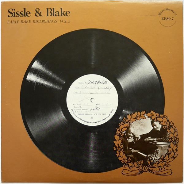 LP Record SISSLE & BLAKE - Early Recordings Vol.2 EBM7 Eubie Blake Mus US Jazz Used
LP Record SISSLE & BLAKE - Early Recordings Vol.2 EBM7 Eubie Blake Mus US Jazz Used