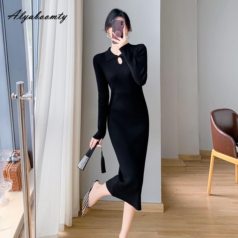 Осенне-зимнее женское вязаное платье трапециевидной формы с отложным воротником, ажурное облегающее платье, элегантное женское трикотажное абрикосовое черно-фиолетовое платье One Size
Осенне-зимнее женское вязаное платье трапециевидной формы с отложным воротником, ажурное облегающее платье, элегантное женское трикотажное абрикосовое черно-фиолетовое платье One Size