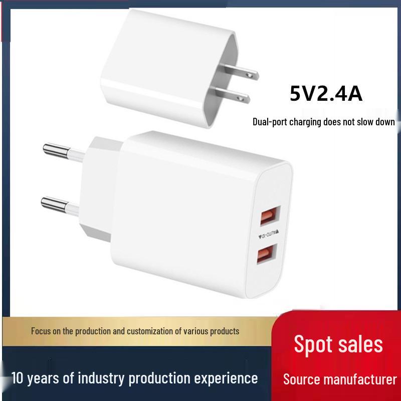 US Standard Dual-Port 5V2.4A Mini Charger for Apple Devices US White
US Standard Dual-Port 5V2.4A Mini Charger for Apple Devices US White