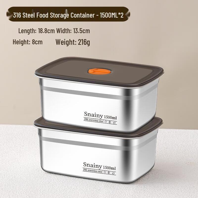 Vangogh 316L Stainless Steel Food Storage Container Set
Vangogh 316L Stainless Steel Food Storage Container Set