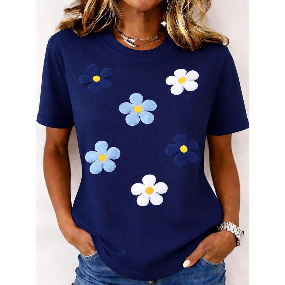 Women s Plants Floral Print T Shirt, Crew Neck Short Sleeve Casual Daily Tops, Mixed Color Design for Spring Summer Daily Style 3XL
Women s Plants Floral Print T Shirt, Crew Neck Short Sleeve Casual Daily Tops, Mixed Color Design for Spring Summer Daily Style 3XL