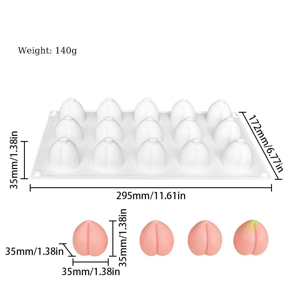 15 Cavity Almond Peach Chocolate Mold Silicone Peach Lemon Mousse Cake Mold Easy Release Non-Stick Dessert Mold Kitchen Bakeware персиковый
15 Cavity Almond Peach Chocolate Mold Silicone Peach Lemon Mousse Cake Mold Easy Release Non-Stick Dessert Mold Kitchen Bakeware персиковый