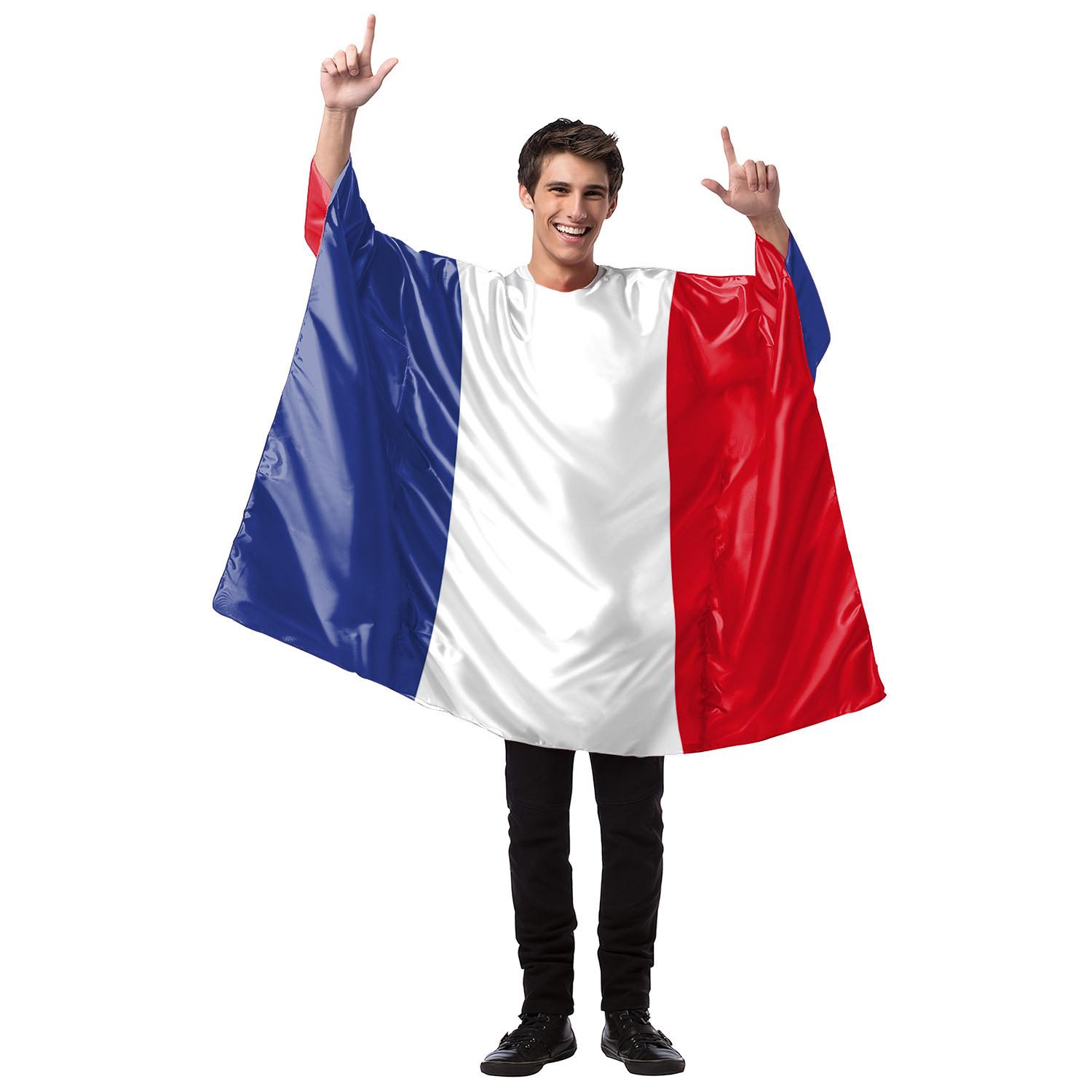 Костюм з принтом прапора Масляного вівторка, дорослі France-Size M білий
Костюм з принтом прапора Масляного вівторка, дорослі France-Size M білий