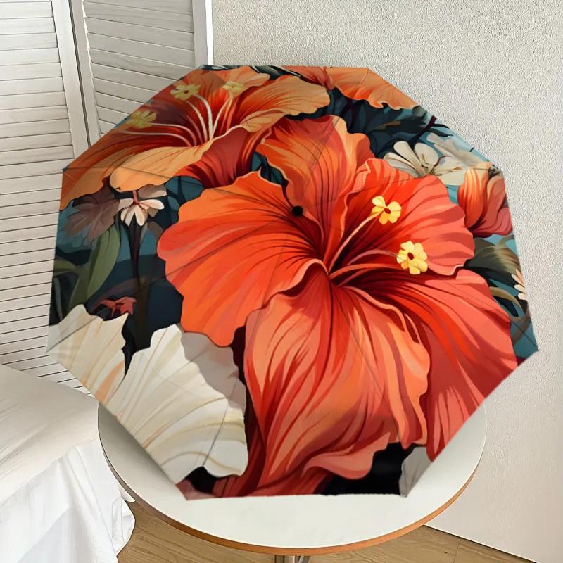 1pc Floral Harmony: Vibrant Orange Blossoms Umbrella with Plastic Handle,Suitable for All Seasons Home Travel Outdoor UmbrellaDD1295
1pc Floral Harmony: Vibrant Orange Blossoms Umbrella with Plastic Handle,Suitable for All Seasons Home Travel Outdoor UmbrellaDD1295