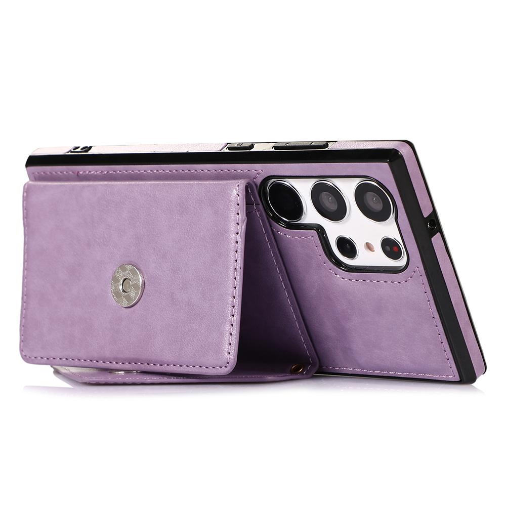 For Samsung Galaxy S24 Ultra Cell Phone Case Triangle Lid Card Bag Leather+TPU Cover with Long Strap Purple
For Samsung Galaxy S24 Ultra Cell Phone Case Triangle Lid Card Bag Leather+TPU Cover with Long Strap Purple