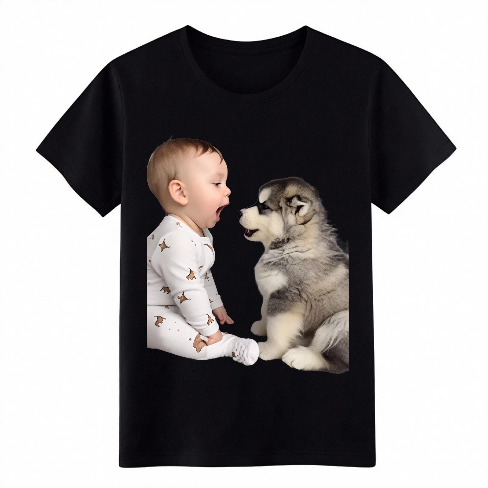 Alaskan Malamute Puppy & Baby T-Shirt-Casual Cute Graphic Tee Dog Lover Shirt 2XL
Alaskan Malamute Puppy & Baby T-Shirt-Casual Cute Graphic Tee Dog Lover Shirt 2XL