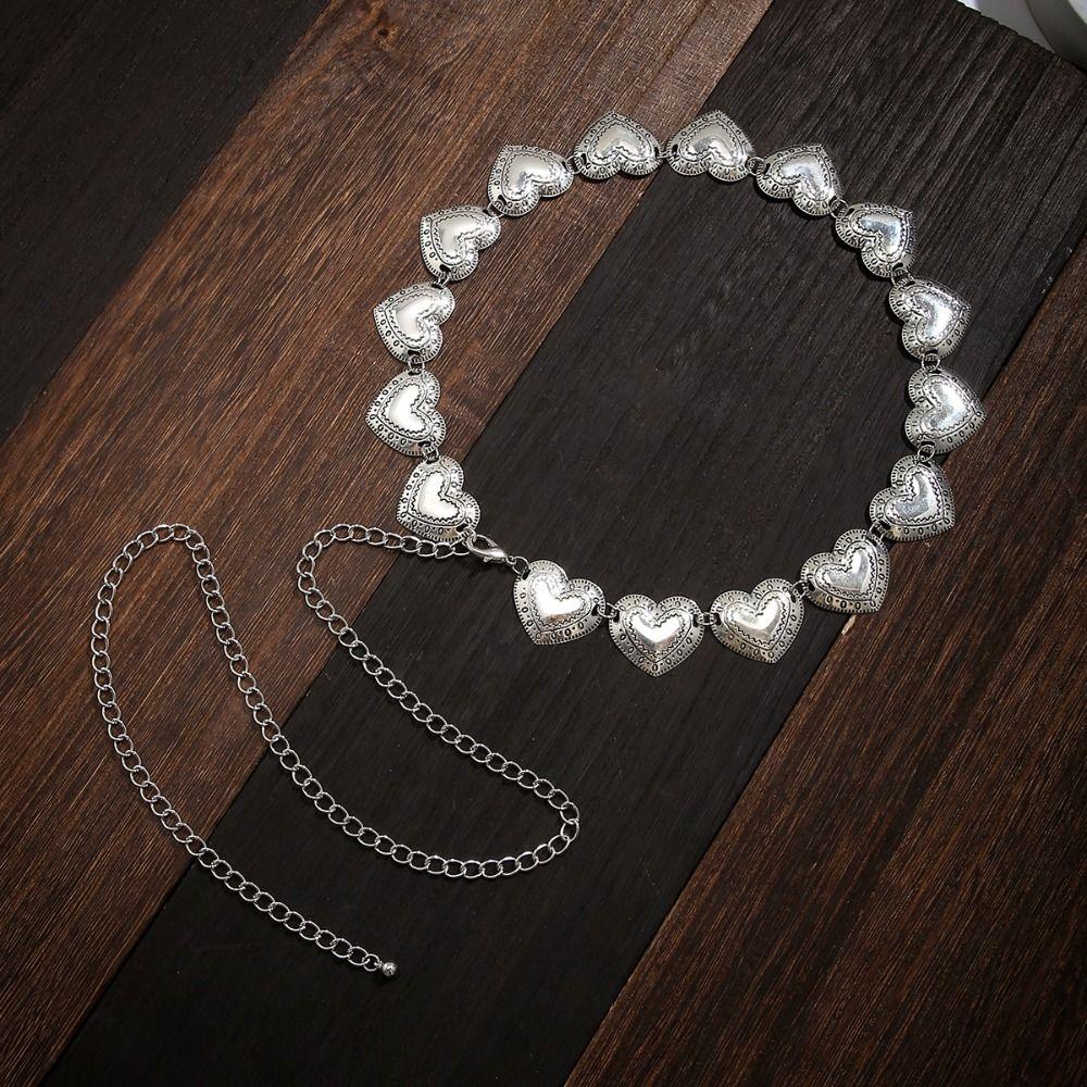 Belly Belt Heart Waist Chain Love Shape Korean Waistband Elegant Metal Waist Belt Party
Belly Belt Heart Waist Chain Love Shape Korean Waistband Elegant Metal Waist Belt Party