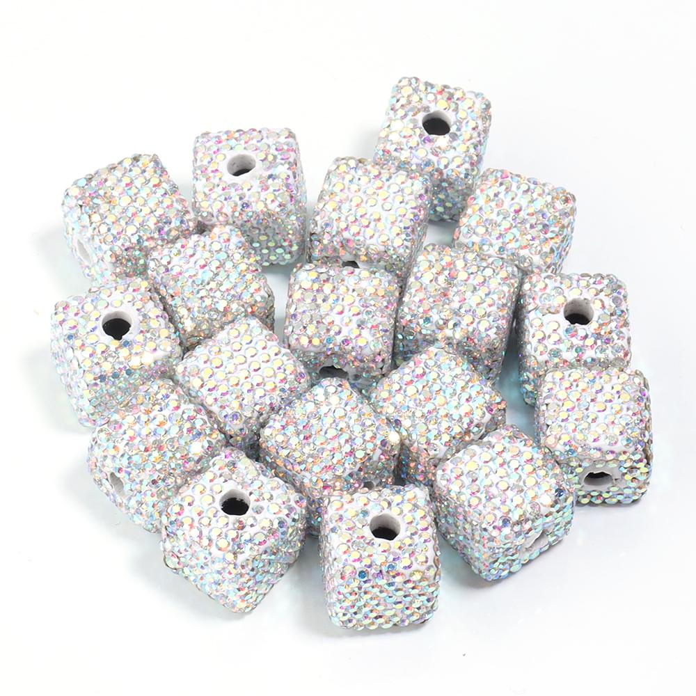 5pcs Square Rhinestone Beads Color Spacer Clay Crystal Charm Bead for Jewelry Making DIY Phone Chains Bracelet Beaded Materials
5pcs Square Rhinestone Beads Color Spacer Clay Crystal Charm Bead for Jewelry Making DIY Phone Chains Bracelet Beaded Materials