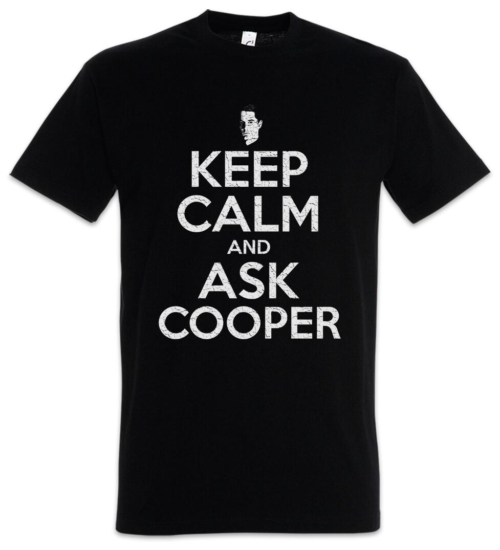 Keep Calm And Ask Cooper Mens T-Shirt Mens Womens Tees Top Fun Twin Film TV Series Series Peaks Fun S
Keep Calm And Ask Cooper Mens T-Shirt Mens Womens Tees Top Fun Twin Film TV Series Series Peaks Fun S