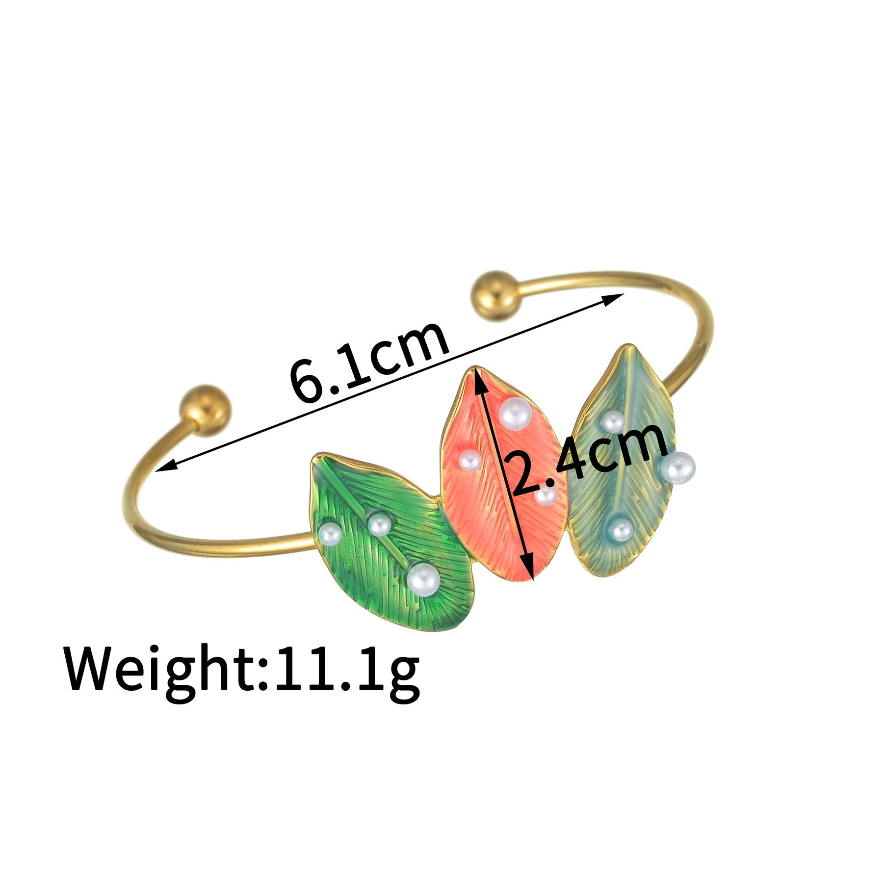 Atoztide New Fashion Stainless Steel Bracelet for Women Adjustable Coloful Leaf Flower Bangle Birthday Christmas Jewelry Gift
Atoztide New Fashion Stainless Steel Bracelet for Women Adjustable Coloful Leaf Flower Bangle Birthday Christmas Jewelry Gift