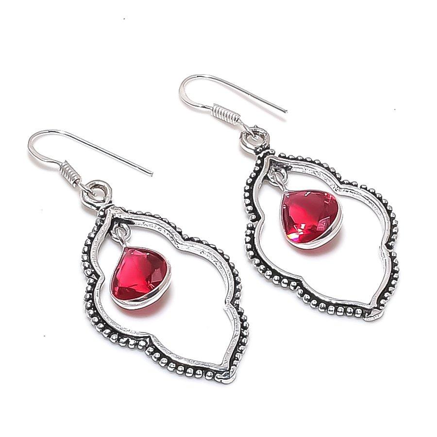 Pink Rubillite Gemstone Handmade 925 Sterling Silver Jewelry Earring 2.17 KJ-752
Pink Rubillite Gemstone Handmade 925 Sterling Silver Jewelry Earring 2.17 KJ-752