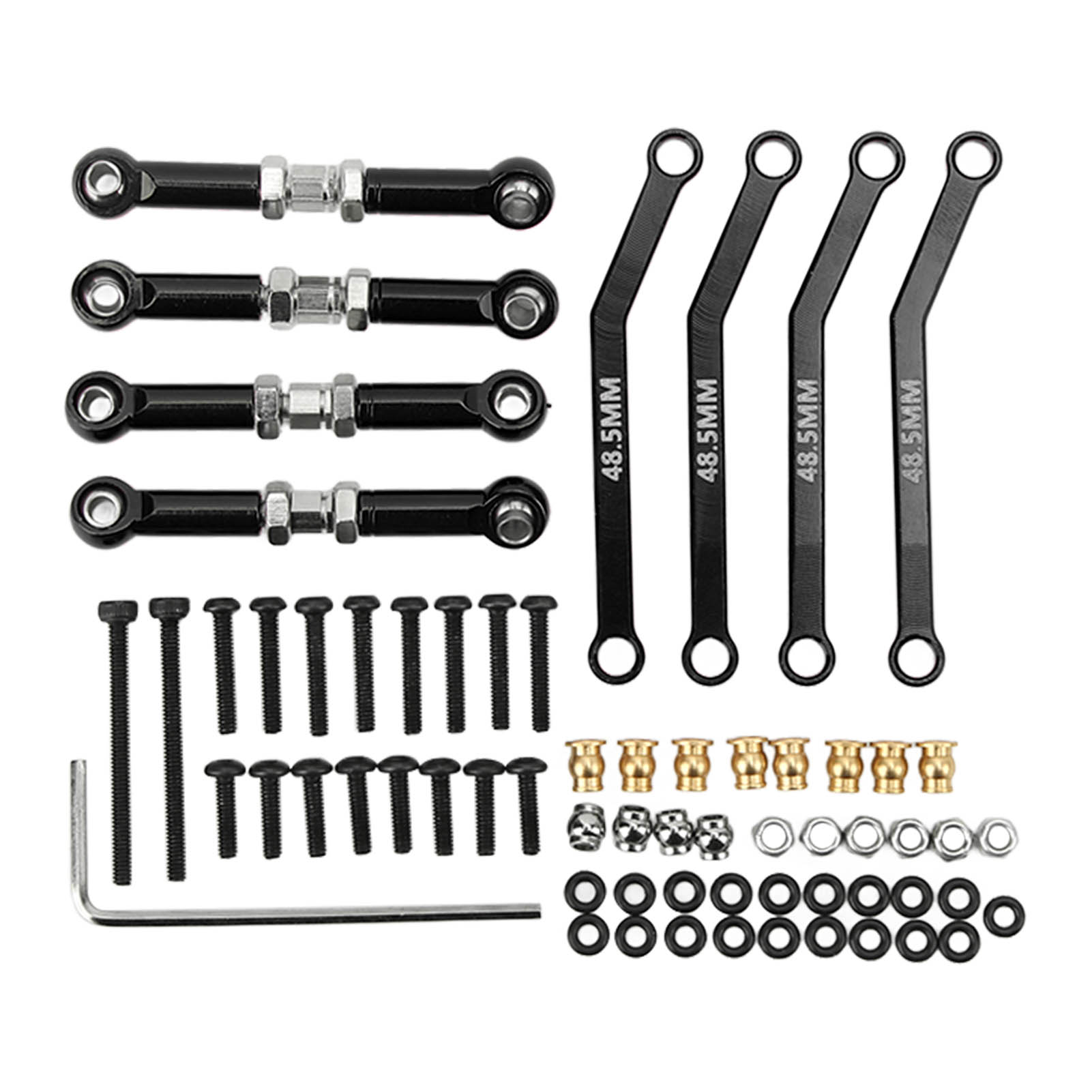 8PCS High Clearance Front Links Set 1Celsius24 Aluminum Alloy Steel Wear Resistant Crawler Car Suspension Links Set for FMS
8PCS High Clearance Front Links Set 1Celsius24 Aluminum Alloy Steel Wear Resistant Crawler Car Suspension Links Set for FMS