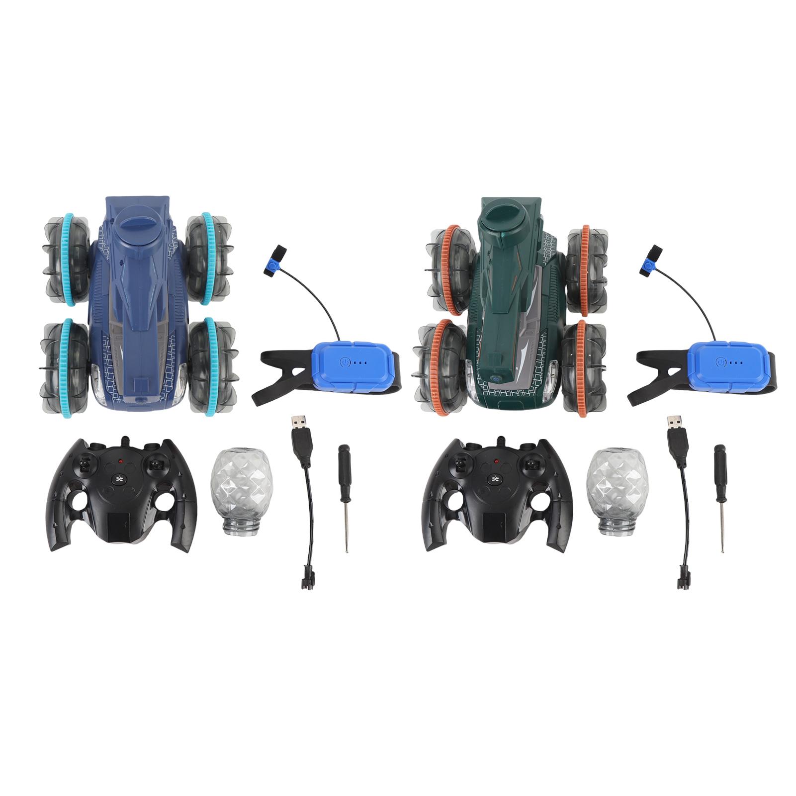 Amphibious RC Stunt Car Gesture Sensor 2.4Ghz Remote Control Crawler Toy with Cool Lights Green
Amphibious RC Stunt Car Gesture Sensor 2.4Ghz Remote Control Crawler Toy with Cool Lights Green