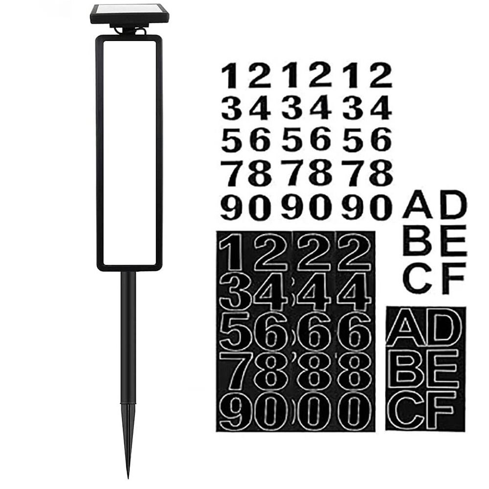 Solar-Powered LED House Number Light Two Light Colors Column Sign Light Solar Doorplate Light Yard
Solar-Powered LED House Number Light Two Light Colors Column Sign Light Solar Doorplate Light Yard