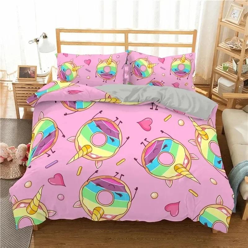 Colorful Donut King Size Duvet Cover Cartoon Sweets Chocolate Dessert Bedding Set for Kids Girl Food Polyester Full Quilt Cover 135x200cm
Colorful Donut King Size Duvet Cover Cartoon Sweets Chocolate Dessert Bedding Set for Kids Girl Food Polyester Full Quilt Cover 135x200cm