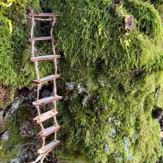 Yousheng Mini Rope Ladder Ornament Fairy Gardens Wooden Ladder Display Mold Gnome Decor DIY Craft Ladder Plant Decoration
Yousheng Mini Rope Ladder Ornament Fairy Gardens Wooden Ladder Display Mold Gnome Decor DIY Craft Ladder Plant Decoration