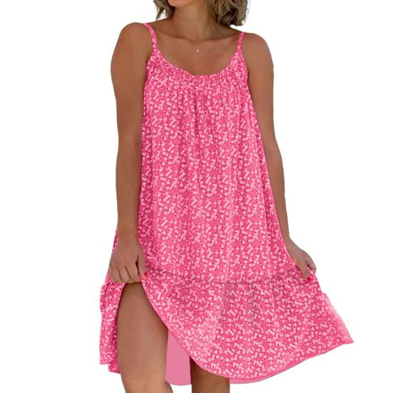 Міні-сукня без рукавів з U-подібним вирізом, плісе, рюші, подол, вільний крій, без спини, тонка слінг із квітковим принтом Жіноча пляжна сукня, повсякденний одяг 5XL темно-рожевого кольору
Міні-сукня без рукавів з U-подібним вирізом, плісе, рюші, подол, вільний крій, без спини, тонка слінг із квітковим принтом Жіноча пляжна сукня, повсякденний одяг 5XL темно-рожевого кольору