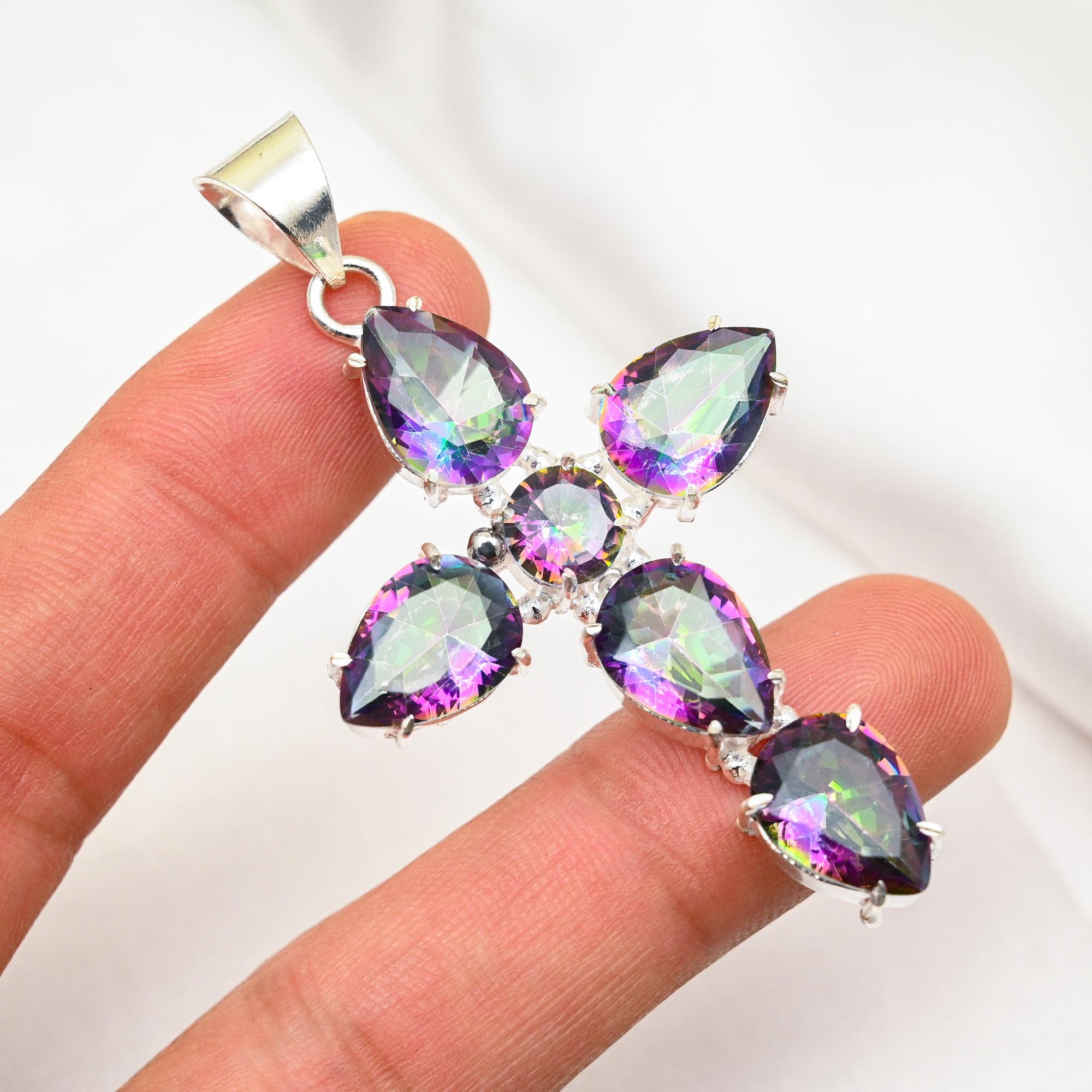 Подвеска Mystic Topaz из цельного серебра 925 пробы, подвеска из драгоценного камня ручной работы, на День памяти 2.75 Inches белый
Подвеска Mystic Topaz из цельного серебра 925 пробы, подвеска из драгоценного камня ручной работы, на День памяти 2.75 Inches белый