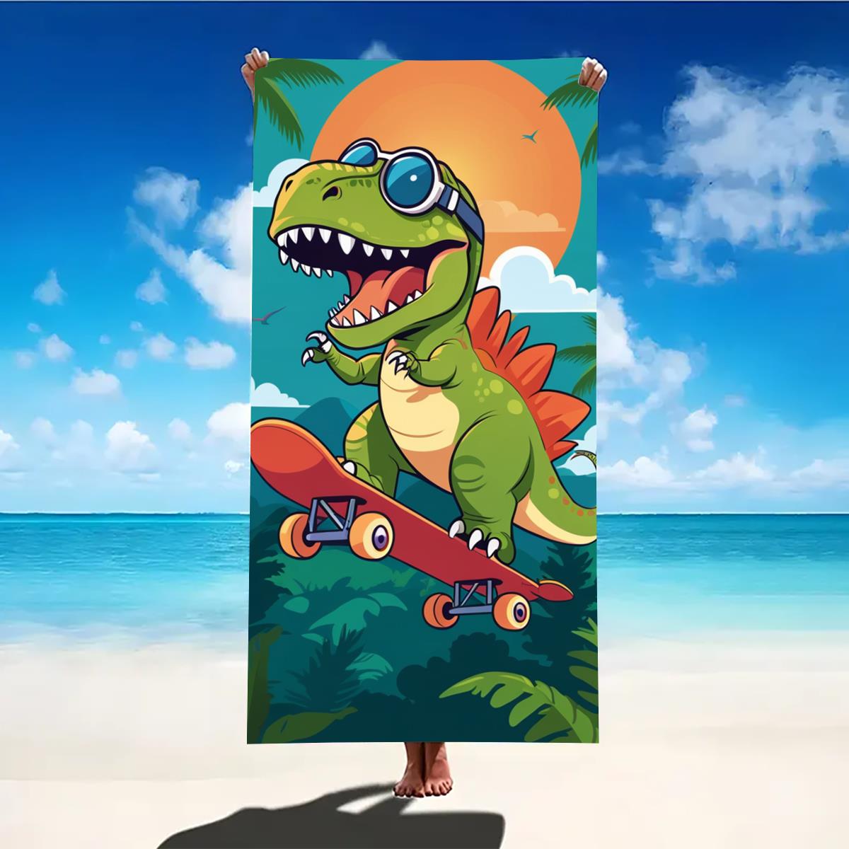 Beach Towel Cartoon Dinosaur Printed Towel Blanket Towel For Adults Kids Soft Water Absorbing Breathable Bath Towel For Summer 70x140cm
Beach Towel Cartoon Dinosaur Printed Towel Blanket Towel For Adults Kids Soft Water Absorbing Breathable Bath Towel For Summer 70x140cm