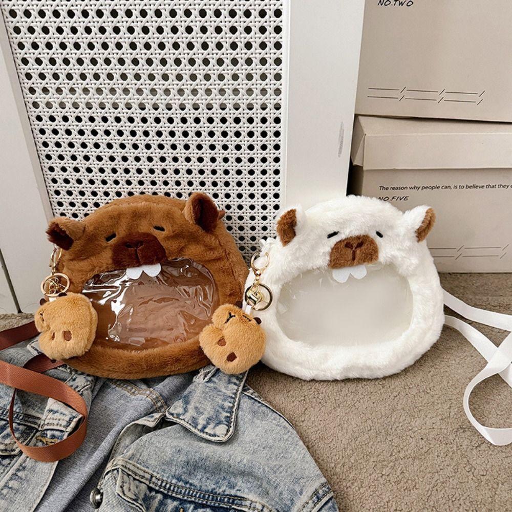 Мягкая плюшевая сумка Capybara Itabag Animal Kawaii, милая детская школьная сумка для девочек коричневый
Мягкая плюшевая сумка Capybara Itabag Animal Kawaii, милая детская школьная сумка для девочек коричневый