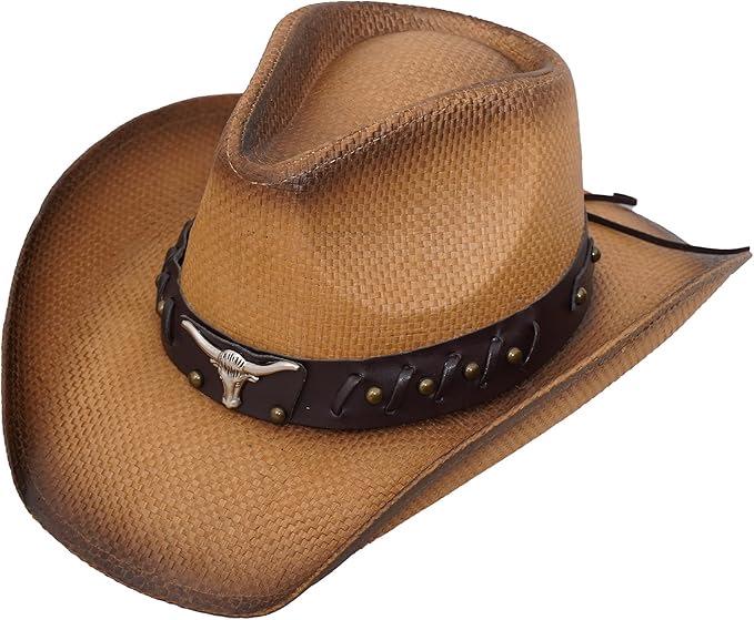 Men s Western Cowboy Straw Hat: Distressed, Spray-Painted Design for Outdoor Style Adjustable (55-58cm)
Men s Western Cowboy Straw Hat: Distressed, Spray-Painted Design for Outdoor Style Adjustable (55-58cm)