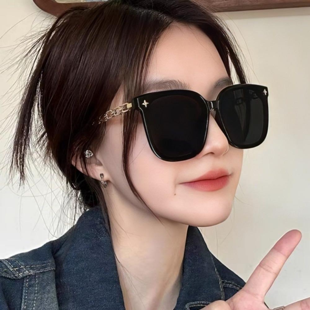 Large Frame Sunglasses European and American Ins Sun Protection Chain Sunglasses серый
Large Frame Sunglasses European and American Ins Sun Protection Chain Sunglasses серый