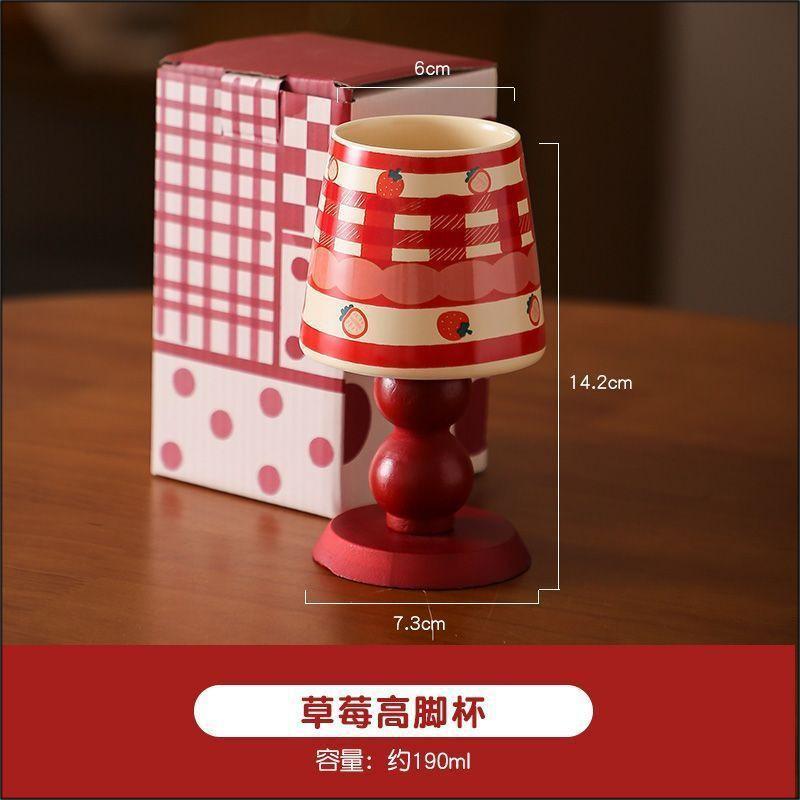 High Footed Ceramic Mug with Gift Box Household Creative Fruit Illustration Ice Cream Cups Girl Cute Water Cups Birthday Gift 200ml
High Footed Ceramic Mug with Gift Box Household Creative Fruit Illustration Ice Cream Cups Girl Cute Water Cups Birthday Gift 200ml