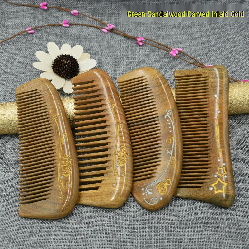 Traditional Gold-Painted Green Sandalwood Comb: Stylish & Practical for Home and Travel
Traditional Gold-Painted Green Sandalwood Comb: Stylish & Practical for Home and Travel