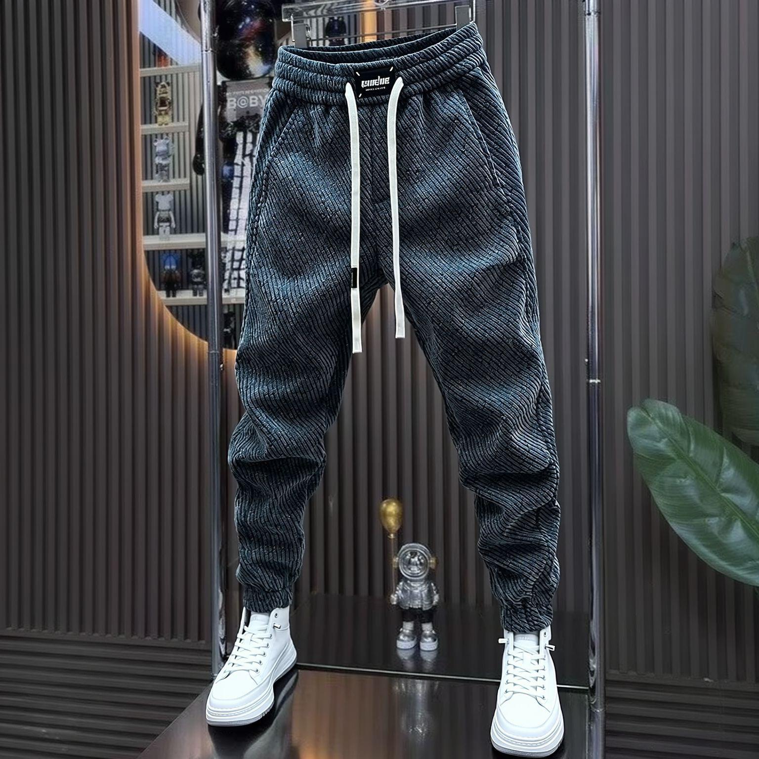 Spring And Autumn Men Harem Pants Zebra Striped Trousers Sport Clothing Cargo Sweatpants Brushed Loose Waist Versatile Pants XXXL сірий
Spring And Autumn Men Harem Pants Zebra Striped Trousers Sport Clothing Cargo Sweatpants Brushed Loose Waist Versatile Pants XXXL сірий