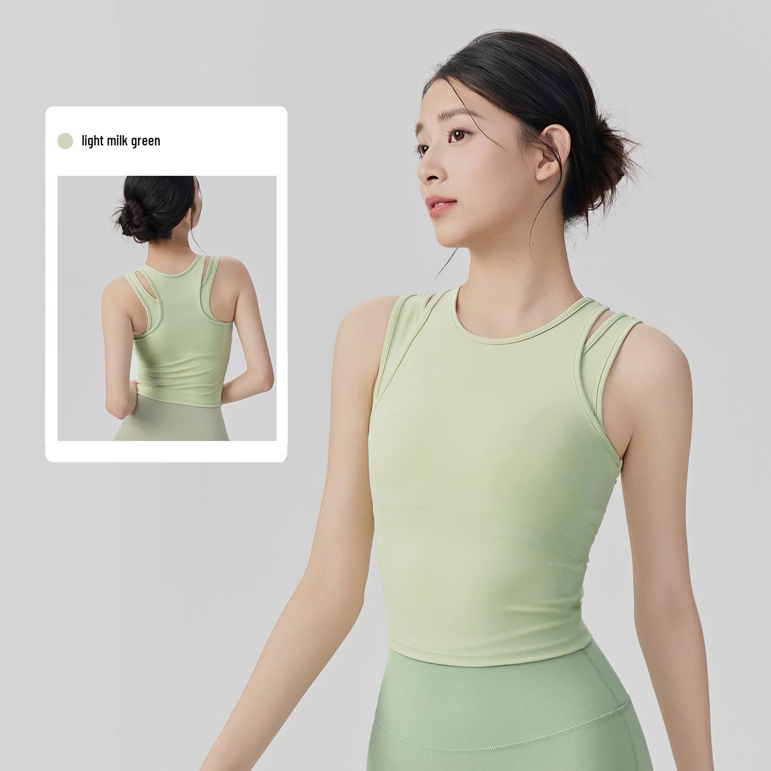 Shockproof Yoga Vest with Chest Pads - Supportive Pilates & Running Fitness Top XL
Shockproof Yoga Vest with Chest Pads - Supportive Pilates & Running Fitness Top XL