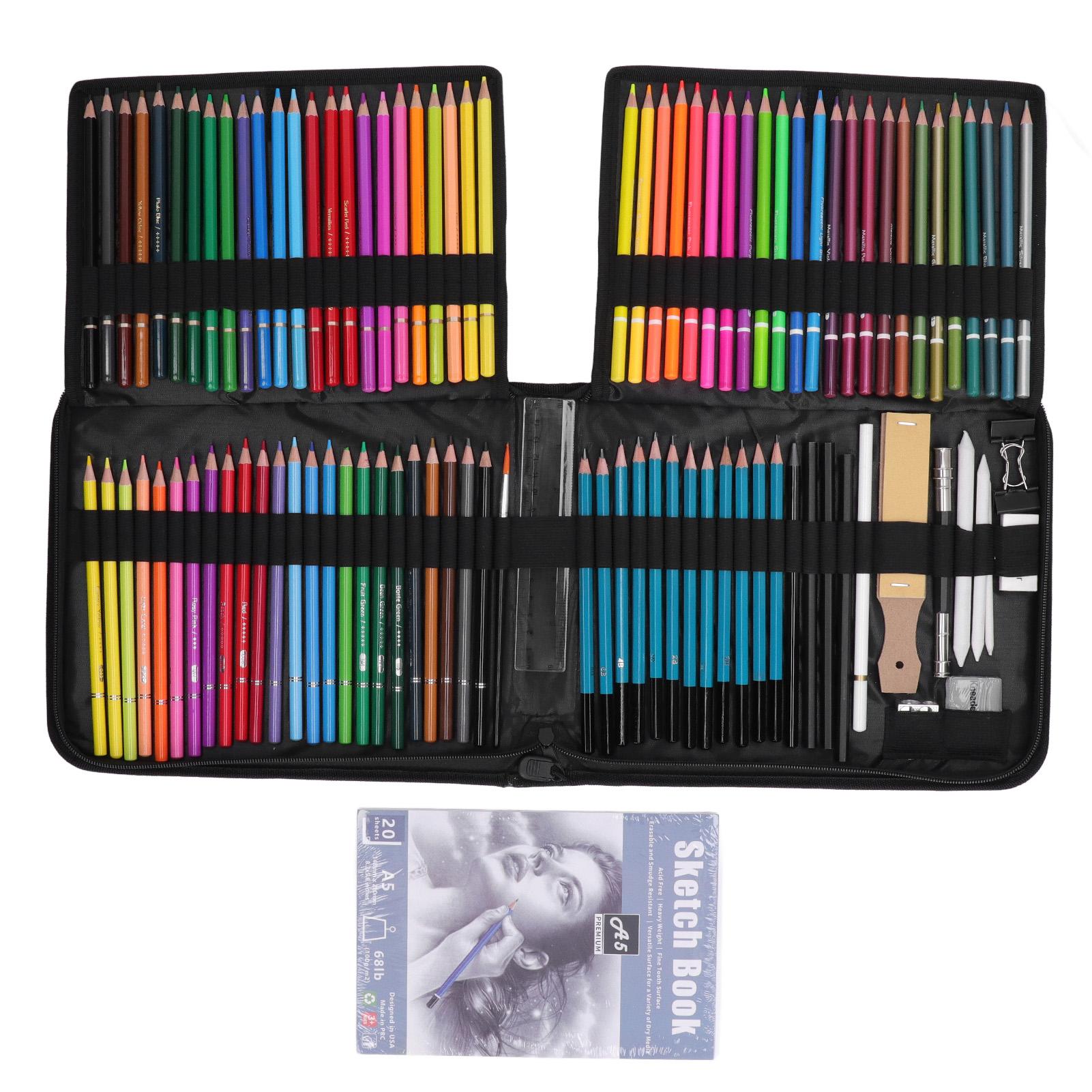 Colored Pencil Set Sketching Pencils Ruler Eraser Storage Bag Kit Art Supplies for Beginners
Colored Pencil Set Sketching Pencils Ruler Eraser Storage Bag Kit Art Supplies for Beginners