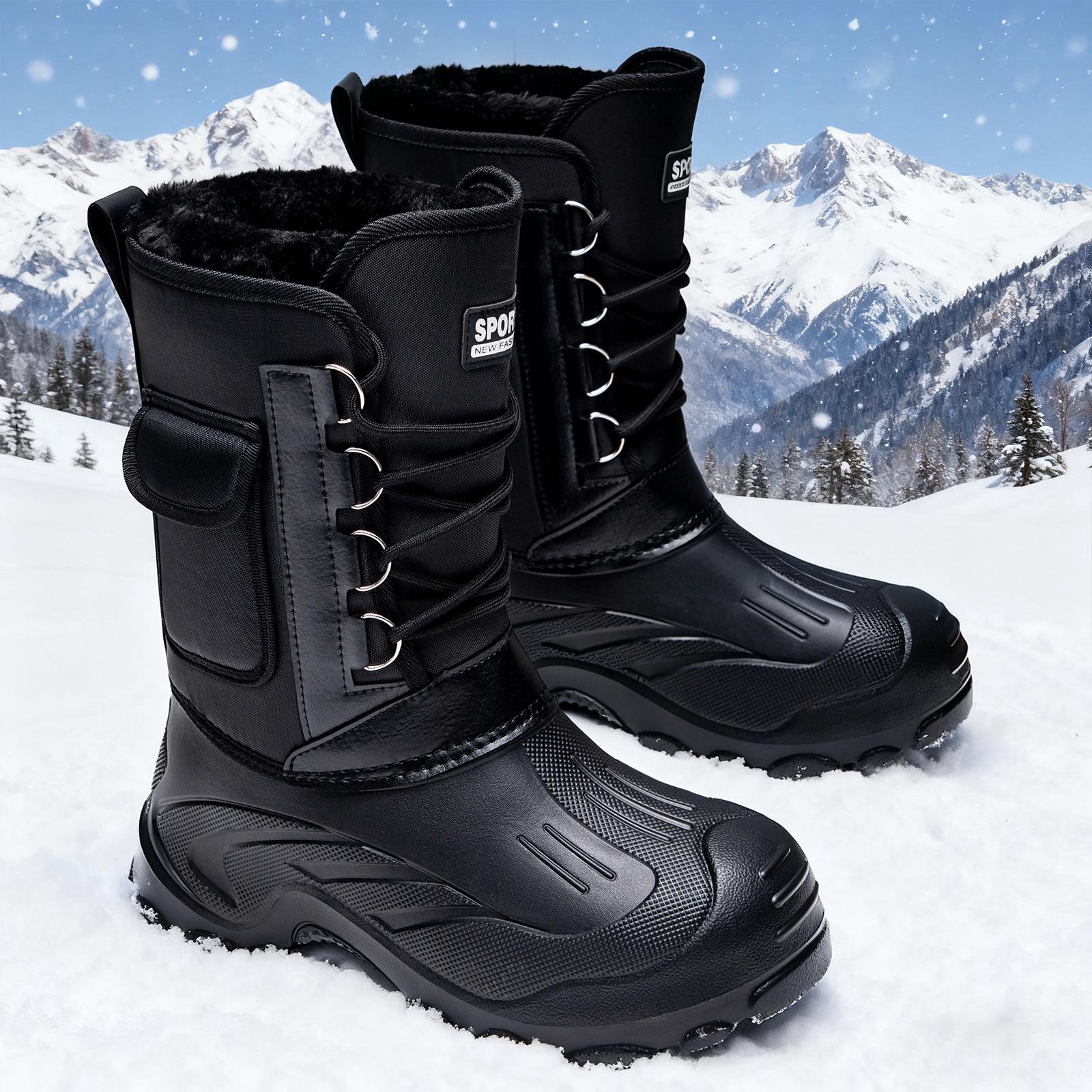Shoes Men s snow boots cotton shoes large size thermal boots waterproof and antifreeze cotton boots thickened boots 39
Shoes Men s snow boots cotton shoes large size thermal boots waterproof and antifreeze cotton boots thickened boots 39