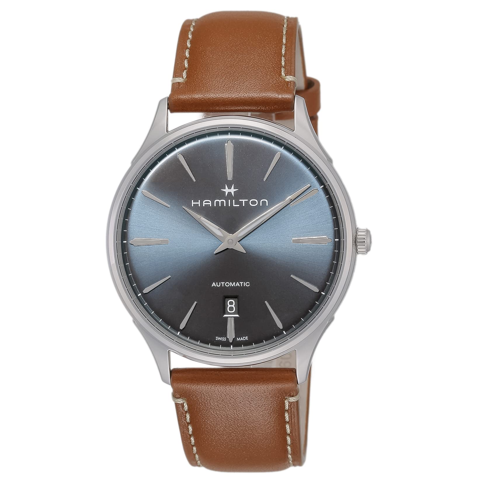 Годинник Jazzmaster Thinline Auto Jazzmaster, синій циферблат, нержавіюча сталь, сапфірове скло, автоматичний завод, 5 ATM, водонепроникний швейцарський годинник 40 мм
Годинник Jazzmaster Thinline Auto Jazzmaster, синій циферблат, нержавіюча сталь, сапфірове скло, автоматичний завод, 5 ATM, водонепроникний швейцарський годинник 40 мм