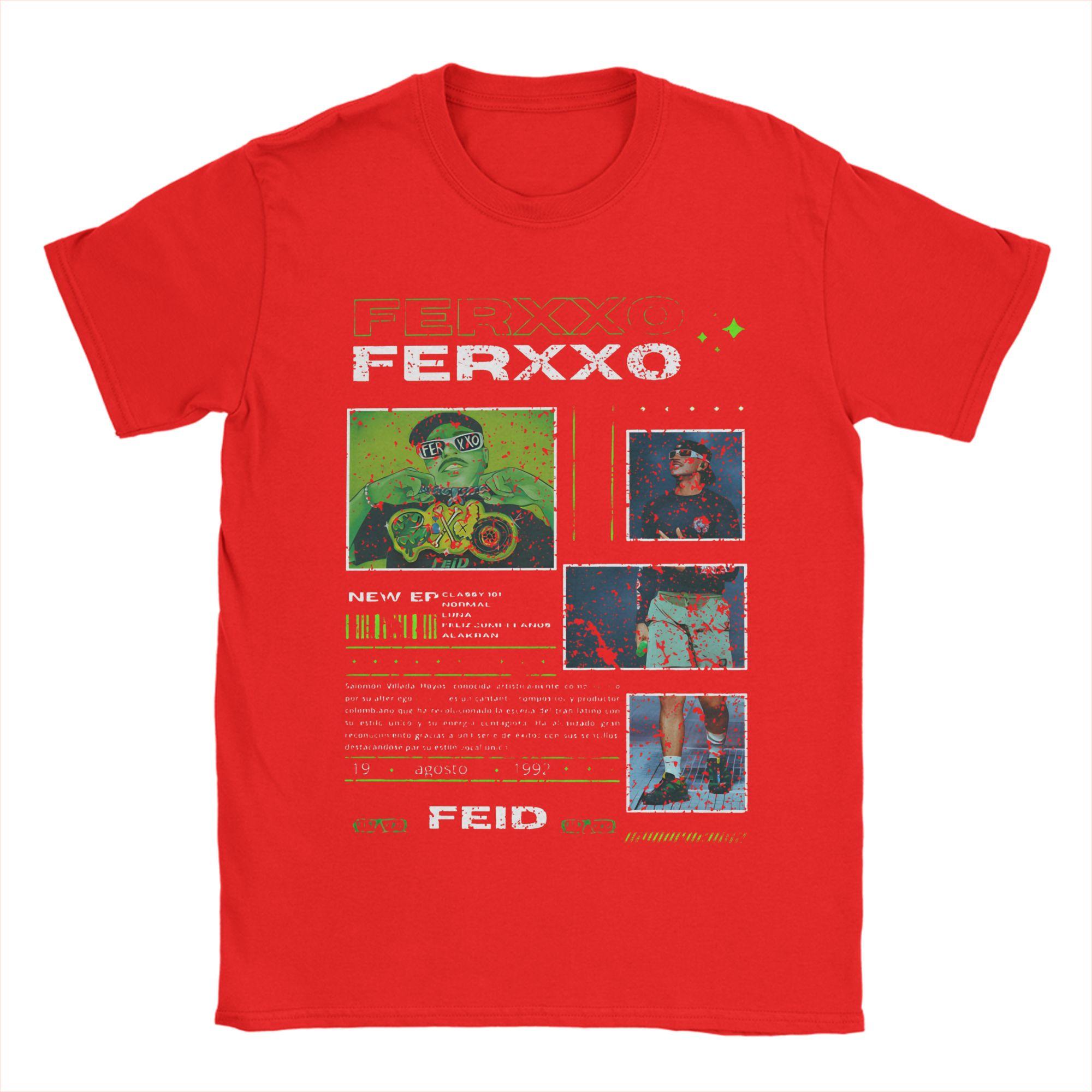 Feid Ferxxo TShirt Summer Vintage TShirts Pure Cotton Fashion Tshirt For Man Custom DIY Top Tees S
Feid Ferxxo TShirt Summer Vintage TShirts Pure Cotton Fashion Tshirt For Man Custom DIY Top Tees S