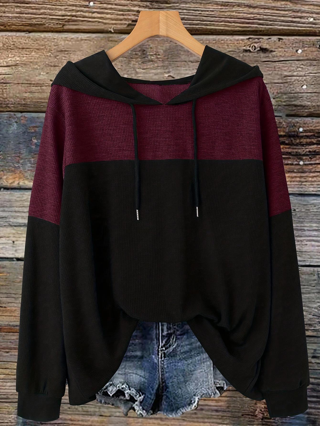 2026 Plus Size Women s Solid Color Patchwork Hooded Sweatshirt - European and American Style 1XL
2026 Plus Size Women s Solid Color Patchwork Hooded Sweatshirt - European and American Style 1XL