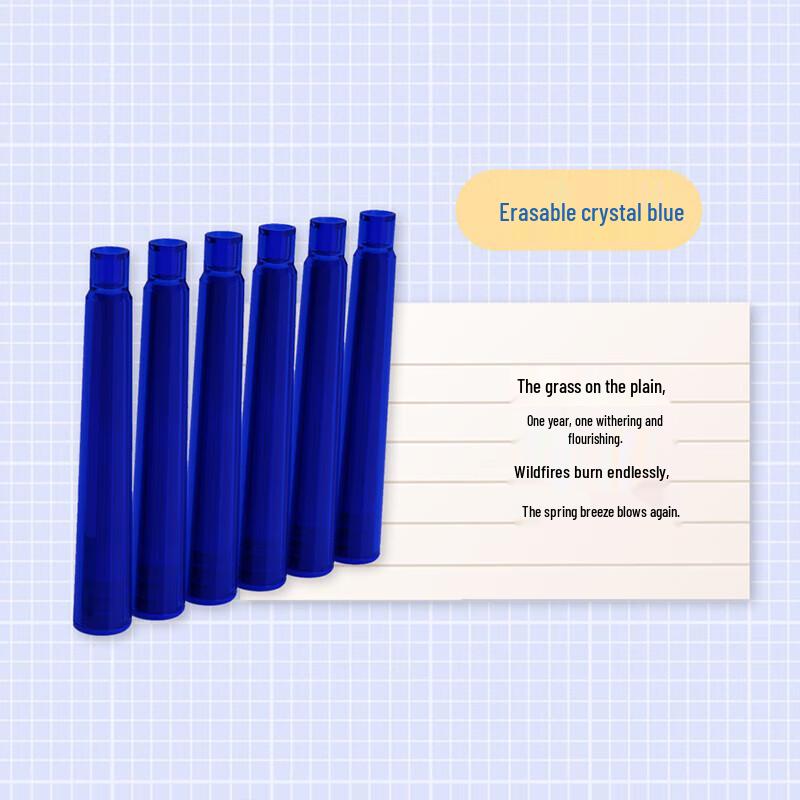 You Shang Fountain Pen with Blue Thermo-Erasable Ink, 3.4mm Nib, 6-Pack X600, Replaceable Non-Carbon Cartridges.
You Shang Fountain Pen with Blue Thermo-Erasable Ink, 3.4mm Nib, 6-Pack X600, Replaceable Non-Carbon Cartridges.