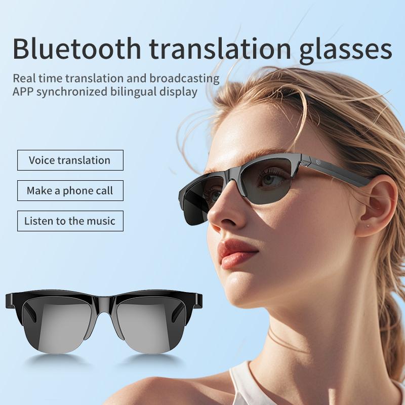 F06 144 Languages Smart AI Translation Bluetooth-Compatible Glasses Anti UV Sunglasses with Earphone Type A
F06 144 Languages Smart AI Translation Bluetooth-Compatible Glasses Anti UV Sunglasses with Earphone Type A